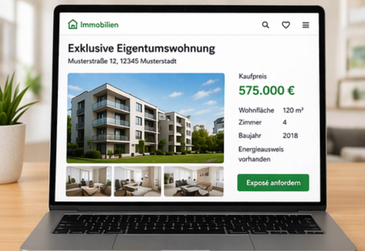 1. Das Objekt wird online angeboten